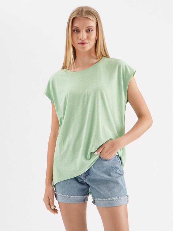 Noisy May T-shirt Mathilde 27002573 Zelena Oversize