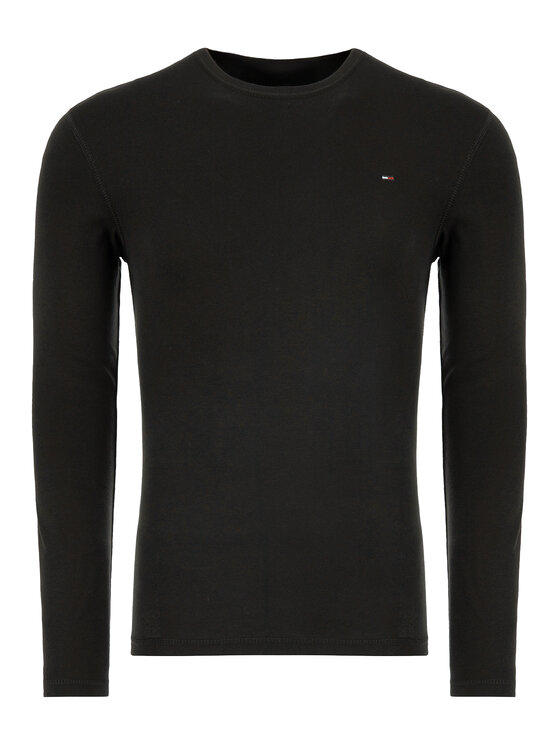 Tommy Jeans Tommy Jeans Longsleeve DM0DM04409 Czarny Slim Fit