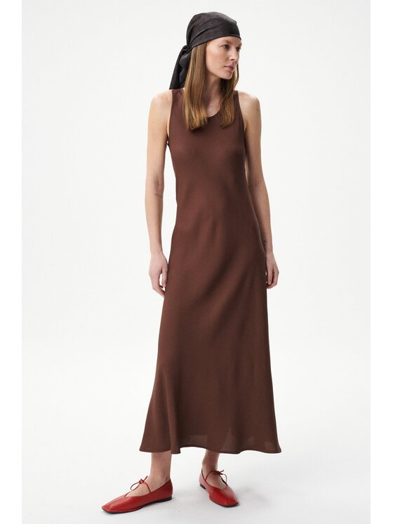 MARI PRETI MARI PRETI Abito da cocktail Ravelle Marrone Regular Fit