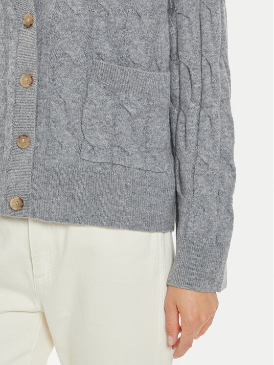 Tommy Hilfiger Tommy Hilfiger Кардиган WW0WW43089 Сив Regular Fit