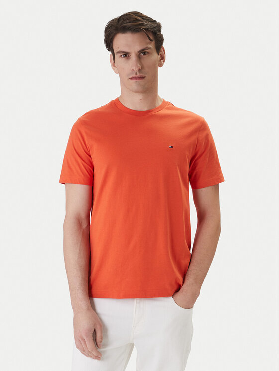 Tommy Hilfiger Tommy Hilfiger T-Shirt Ess Seasonal MW0MW39995 Orange Regular Fit