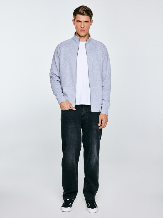 BIG STAR BIG STAR Bluza MADOROL Szary Basic Fit