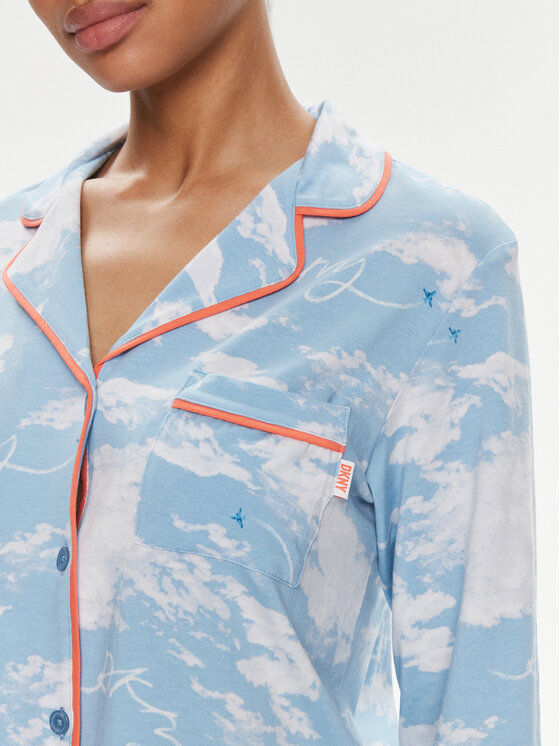 DKNY DKNY Pigiama YI80003 Celeste Regular Fit