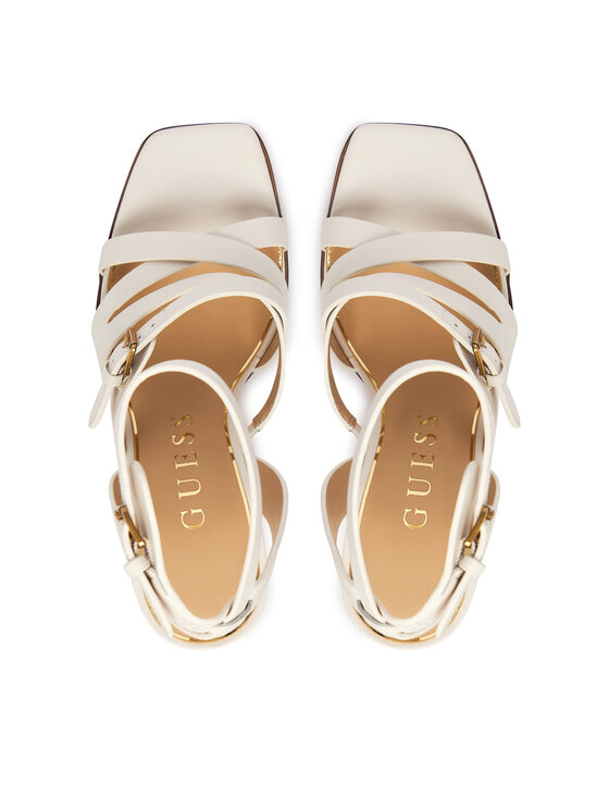 Guess Guess Sandaalid FLJRAD LEA03 Kreemjas