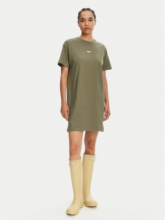 Hunter Hunter Vsakodnevna obleka Carron HARW0055251 Khaki Regular Fit