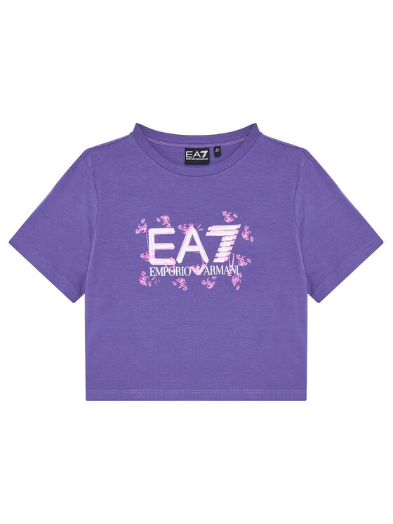 EA7 Emporio Armani T-Shirt 7G000151 AF10373 UA050 Niebieski Regular Fit