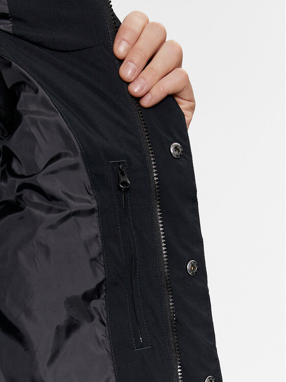 4F 4F Зимова куртка 4FAW23TDJAM249 Чорний Regular Fit