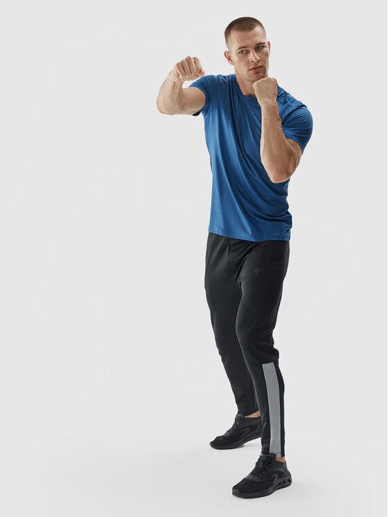 4F 4F Pantaloni in maglia 4FWAW24TFTRM683-20S Nero Regular Fit