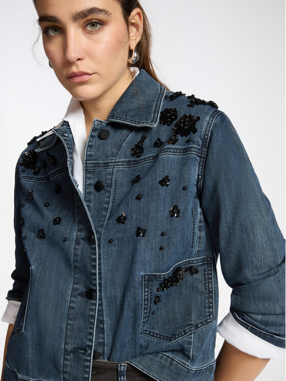 Elena Mirò Elena Mirò Giacca di jeans R447P000093N034 Blu Boxy Fit