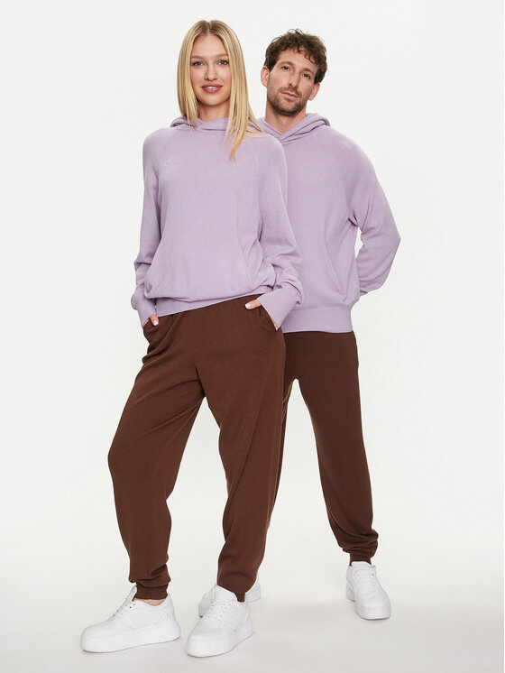 Pangaia Pangaia Donji dio trenerke Merino Smeđa Regular Fit