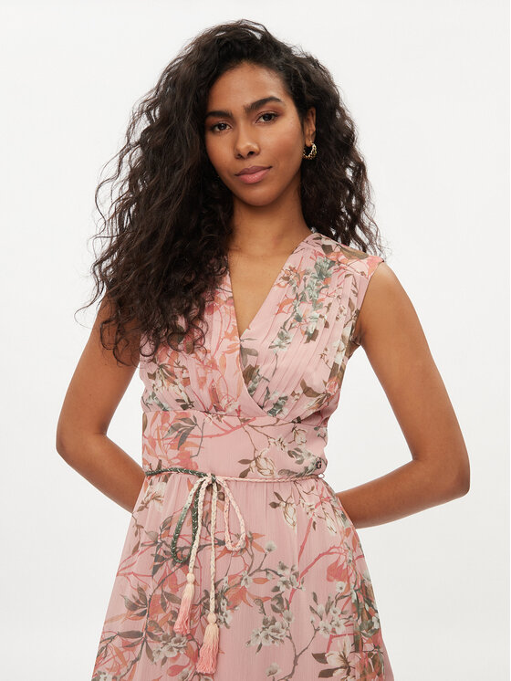 Guess Guess Sukienka koktajlowa W3GK60 WDW82 Różowy Regular Fit