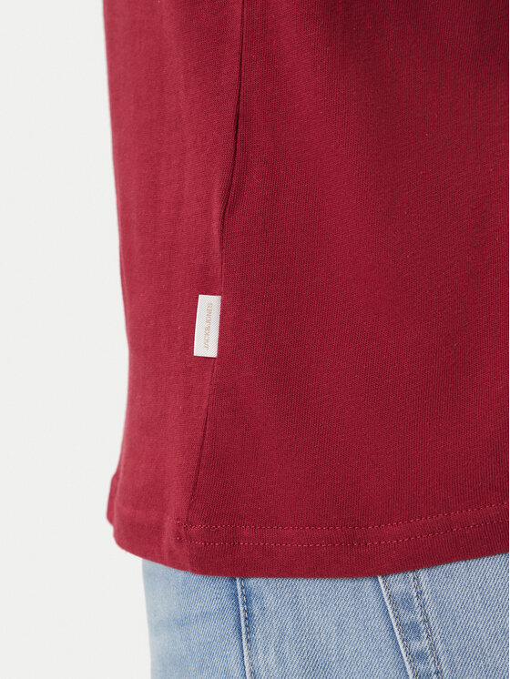 Jack & Jones Jack & Jones Тишърт York 12283800 Червен Relaxed Fit