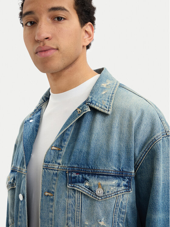 Tommy Jeans Tommy Jeans Džinsinė striukė DM0DM22472 Mėlyna Regular Fit