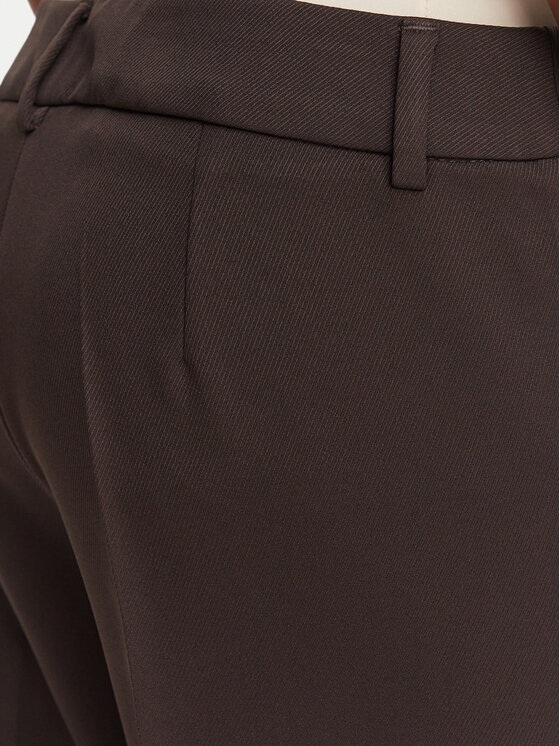 Marella Marella Riidest püksid Emme by Marella Ghinea 2625136081 Tumepruun Straight Fit