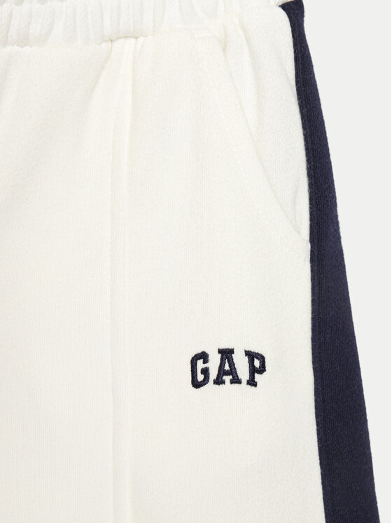 Gap Gap Spodnie dresowe 745910-00 Biały Relaxed Fit