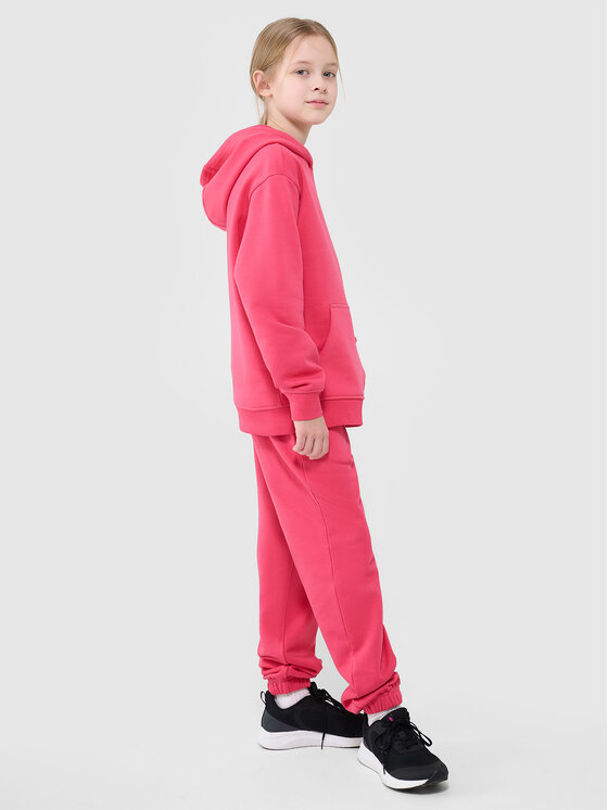 4F 4F Spodnie dresowe BASIC+ Różowy Oversize