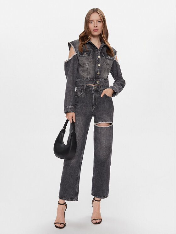 Liu Jo Liu Jo Джинсова куртка UA4117 D4891 Сірий Regular Fit