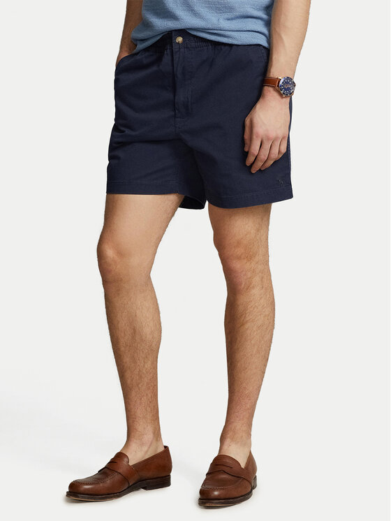 Polo Ralph Lauren Polo Ralph Lauren Pantalon scurți din material Prepster 710644995 Bleumarin Classic Fit