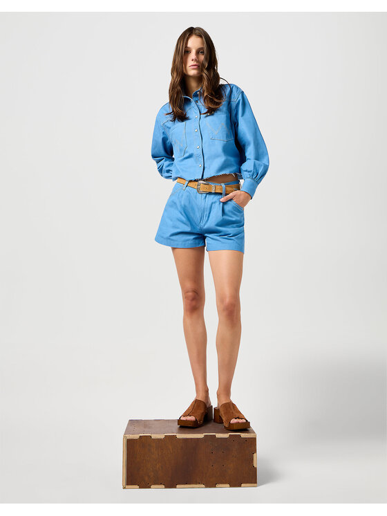 Wrangler Wrangler Camicia Cut Off Shirt Blu Regular Fit