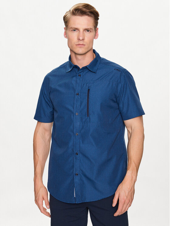 CMP Košeľa 33S5757 Modrá Regular Fit