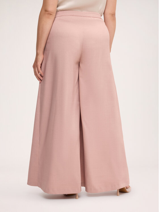 Fiorella Rubino Fiorella Rubino Spodnie materiałowe P016T005622N006 Różowy Flared Fit