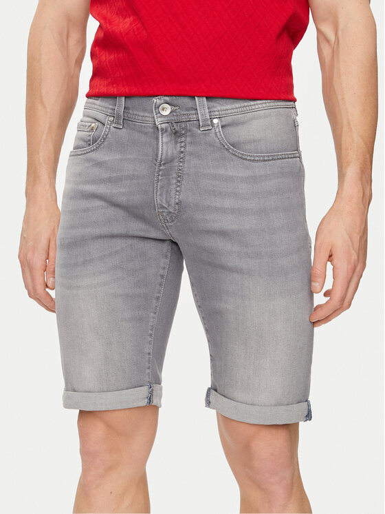 Pierre Cardin Džínsové šortky C7 34520.8130 Sivá Modern Fit