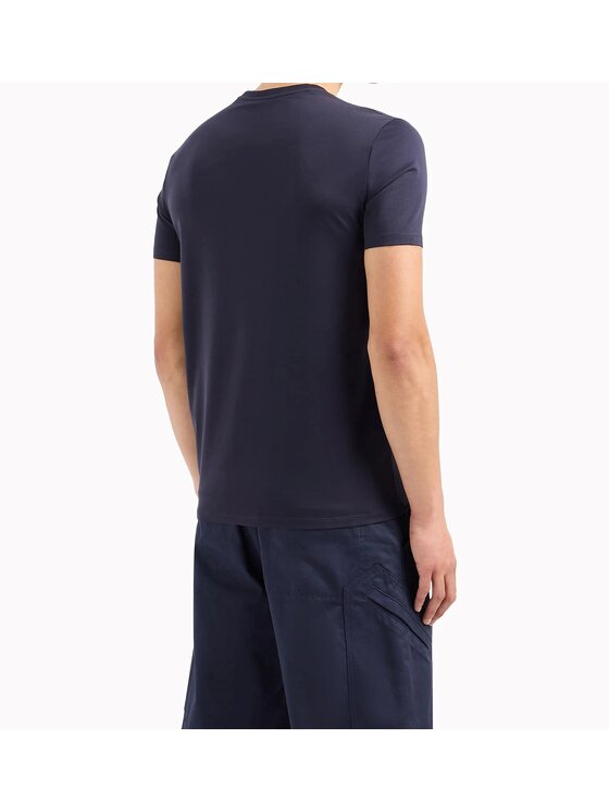 Armani Exchange Armani Exchange Tričko 3DZTAD ZJ9AZ 15CX Tmavomodrá Slim Fit