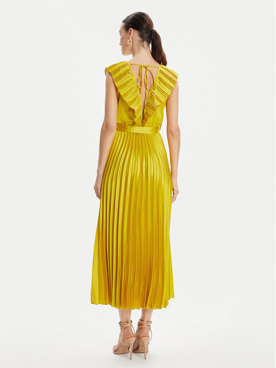 Dixie Dixie Abendkleid A319J044 Gelb Regular Fit