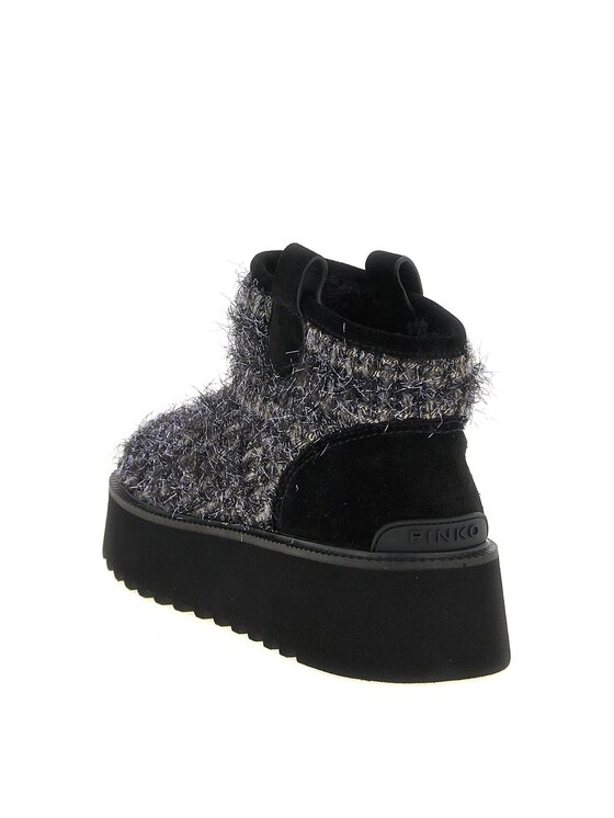 PINKO PINKO Μποτάκια SD0575T056 MARTINA 08 - ANKLE BOOT LUREX Μαύρο