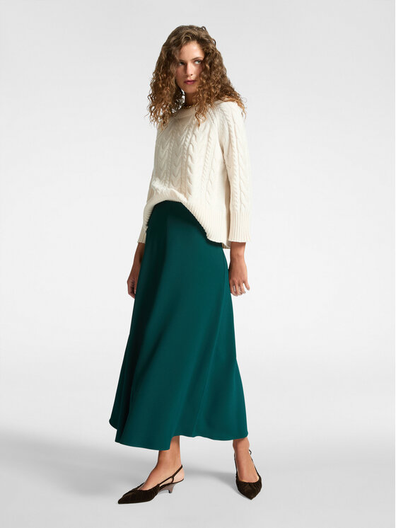 Elena Mirò Elena Mirò Gonna midi 1041P000052N035 Verde A-Line Fit