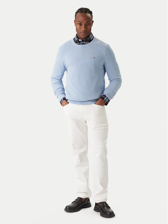 Tommy Hilfiger Tommy Hilfiger Megztinis Essential MW0MW36347 Žydra Regular Fit