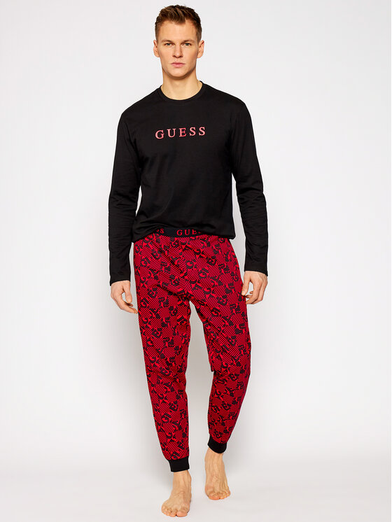 Guess Guess Pidžama U0BX03 JR018 Melns