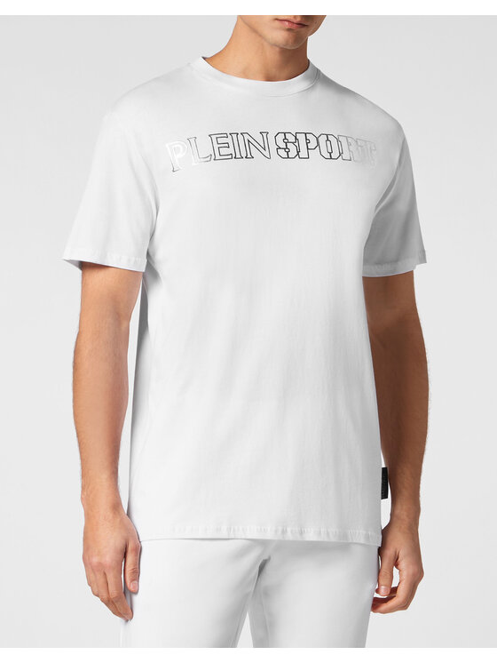 Plein Sport Plein Sport T-Shirt 13041 Biały Regular Fit