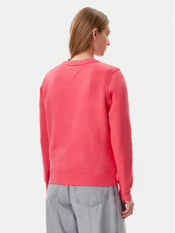 Tommy Jeans Tommy Jeans Суитшърт Flag DW0DW19959 Розов Regular Fit