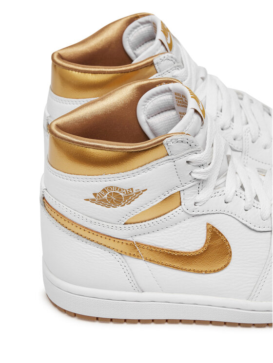 Nike Nike Сникърси Air Jordan 1 Retro Hi Og FD2596 107 Бял