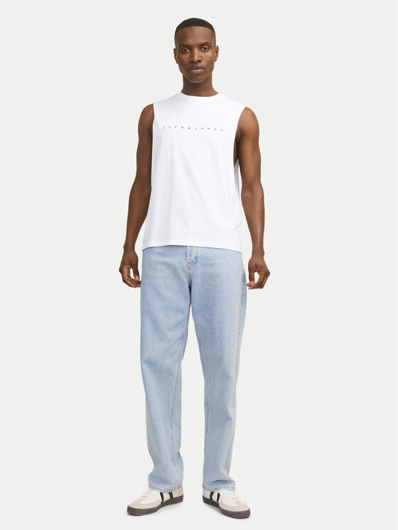 Jack&Jones Jack&Jones Smanicato Jjestar 12249131 Bianco Oversize