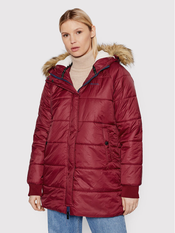 Bench Пухено яке Ariele 118544 Бордо Regular Fit Modivo.bg