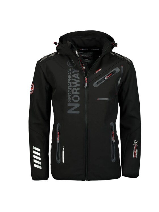 Geographical Norway Geographical Norway Kurtka softshell WW1975H/GN/Black / Black Czarny Regular Fit