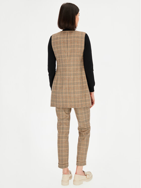 L’AF L’AF Kamizelka Ivi Brązowy Slim Fit