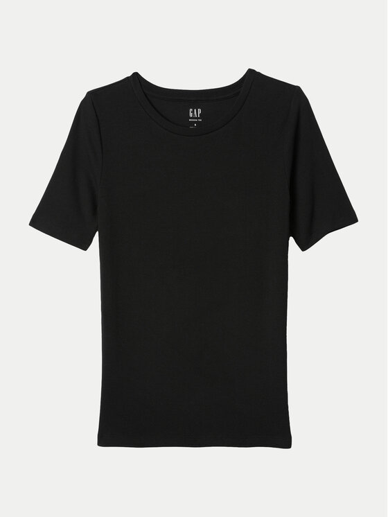 Gap Gap Tričko 540635-01 Čierna Slim Fit