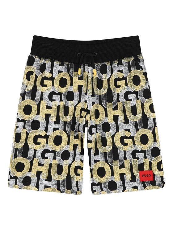 HUGO HUGO Спортивні шорти G00368 S Чорний Regular Fit