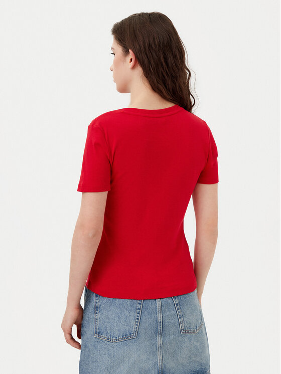 Tommy Hilfiger Tommy Hilfiger T-Shirt New Cody WW0WW40584 Czerwony Slim Fit