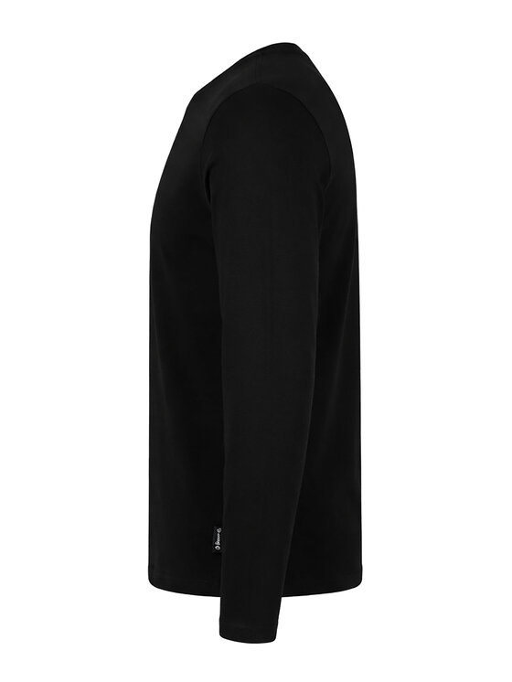 Ombre Ombre Longsleeve L171 Czarny Regular Fit