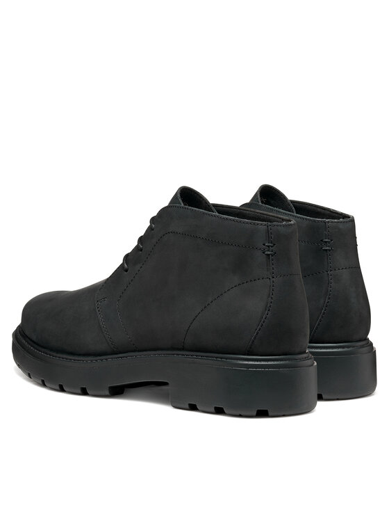 Geox Geox Schnürschuhe U Spherica Ec7 U56FRA 000FF C9999 Schwarz