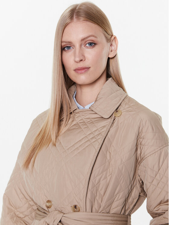 Tommy Hilfiger Tommy Hilfiger Преходно яке Quilted WW0WW37268 Бежов Loose Fit