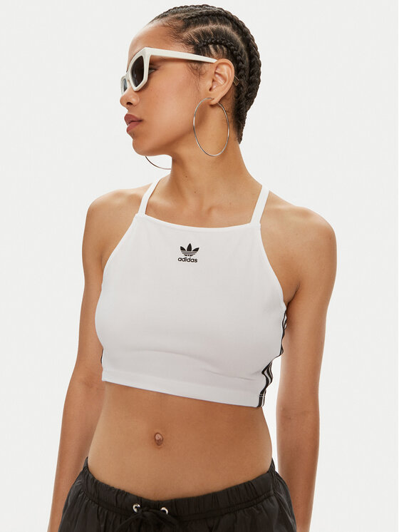 adidas adidas Top adicolor 3-Stripes IN8377 Alb Slim Fit