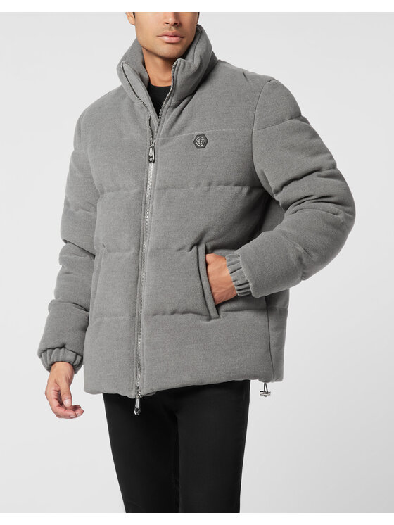 PHILIPP PLEIN PHILIPP PLEIN Kurtka puchowa 26055 Beżowy Regular Fit