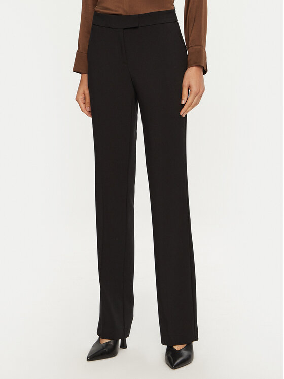 Imperial Imperial Pantaloni din material P5D7IKP Negru Slim Fit
