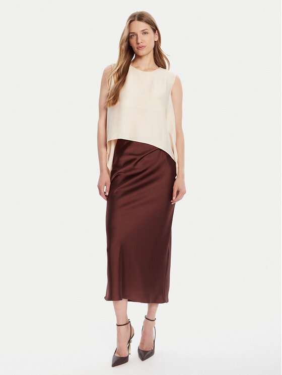 Rinascimento Rinascimento Midi krilo CFC0125416003 Rjava Regular Fit