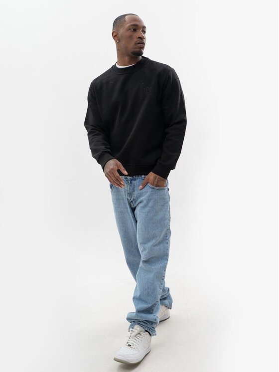 Jigga Wear Jigga Wear Bluza Crewneck klasyczny 3D XXL Czarny Regular Fit